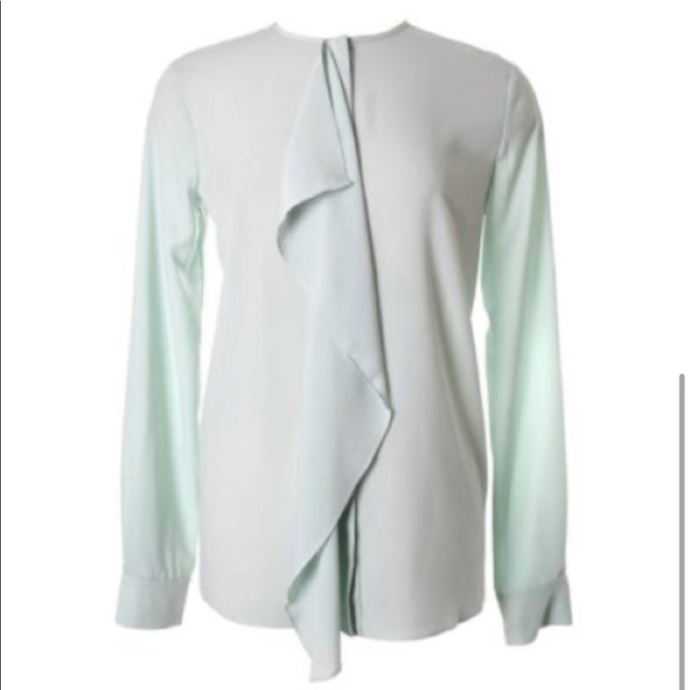 MARCHESA ROSE Ruffle Long Sleeve Blouse L - Picture 4 of 11